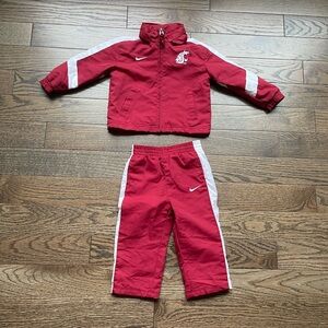 Nike Toddler Two Piece Track Suit | Washington State WSU | Size 18M